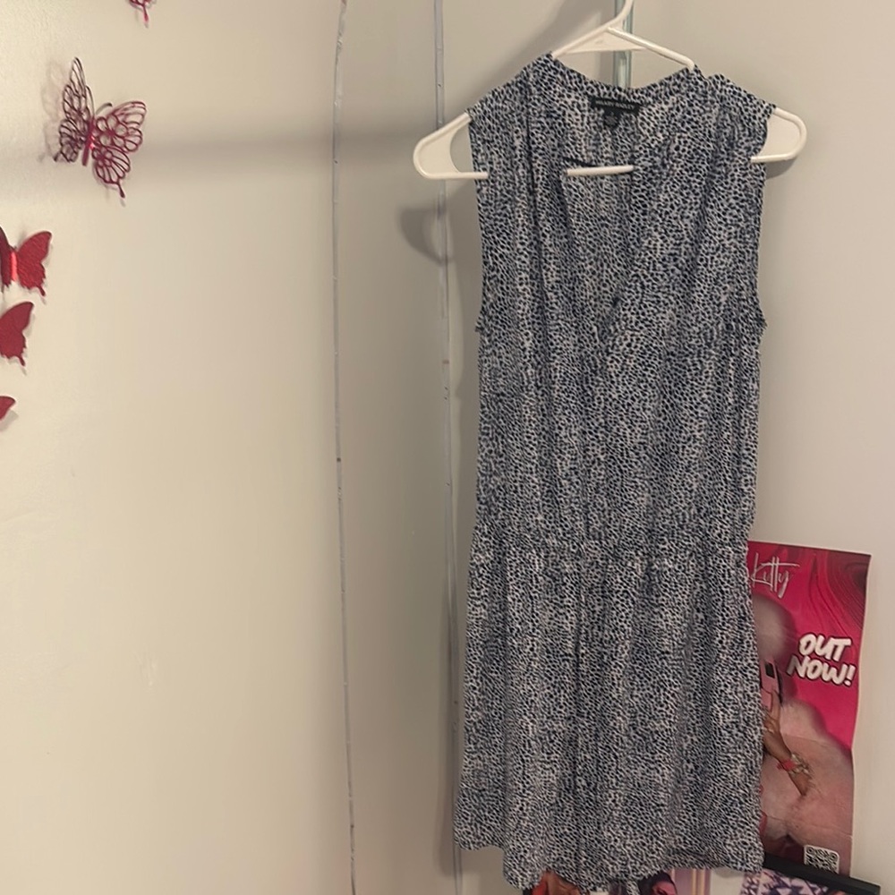 Hilary Radley Black and White Halter Sundress